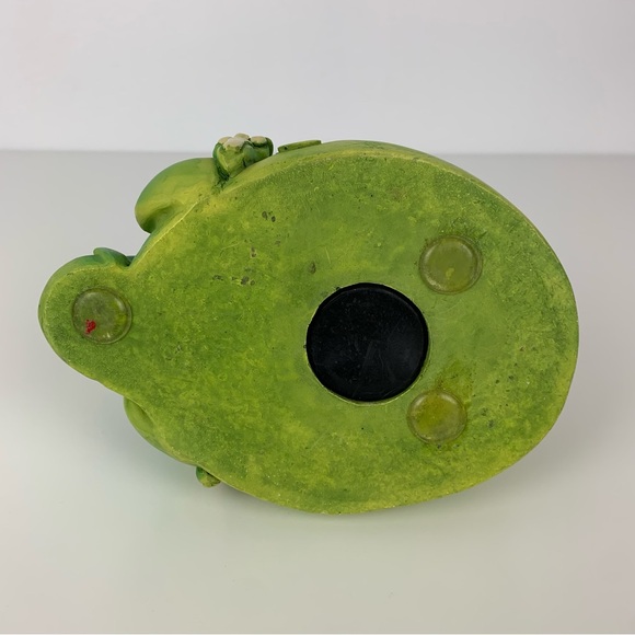 Vintage Chubby Quirky Green Dragon Piggy Bank Paolo Chiari Adorable Derpy Read - Picture 8 of 16